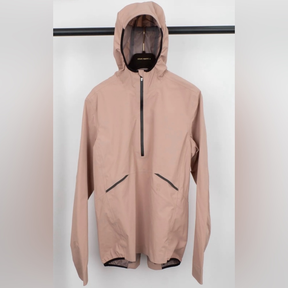 ON RUNNING ROSEBROWN WATERPROOF ANORAK HOODED WOMEN'S JACKET SIZE S
